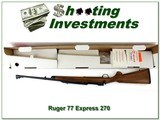 Ruger 77 Express 270 Win unfired in box! - 1 of 4