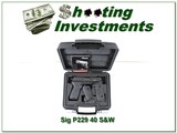 Sig Sauer P229 SAS 40 S&W near new in case