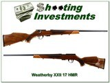 Weatherby XXII German made by Anschutz bolt action 17 HMR Exc Cond - 1 of 4