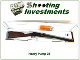 Henry Pump 22 20in octagonal barrel NIB
