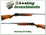 Browning A5 68 Belgium Magnum 20 Gauge 28in Modified - 1 of 4