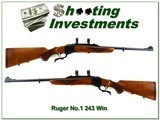 Ruger No.1 Red Pad Light Sporter in 243 Win - 1 of 4