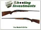Fox Savage model B 20 Ga 28in barrels - 1 of 4