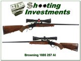 Custom Browning 1885 in 257 Roberts AI Exc Con with scope! - 1 of 4