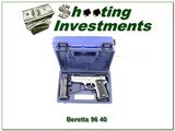 Beretta 96 Stainless Compact 40 S&W unfired in box - 1 of 4