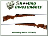 Weatherby Mark V Custom Shop 300 26in Crown engraved floorplate unfired - 1 of 4