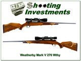 Weatherby Mark V Deluxe German 270 Wthy 2.75-10 scope collector! - 1 of 4