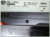 Colt 1911 MK IV Series 70 Government Model 45 ACP unfired in box! - 4 of 4