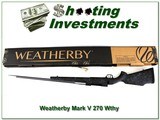 Weatherby Mark V Accumark 270 Wthy Mag new in box! - 1 of 4