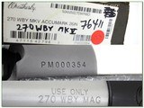 Weatherby Mark V Accumark 270 Wthy Mag new in box! - 4 of 4