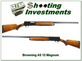 Browning A5 Magnum 12 Ga 68 Belgium Honey Blond - 1 of 4