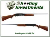 Remington 870 Wingmaster Pump 20 Gauge - 1 of 4