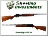 Browning A5 20 Ga 63 Belgium 26in VR IC! - 1 of 4