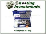 Colt Python stainless 4.25in 357 as new in case - 1 of 4