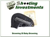 Baby Browning 25 ACP in pouch with manual