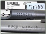 Ruger Mark IV Standard 6in 22LR unfired in case - 4 of 4