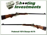 Pedersoli Sharps Model 1874 .45-70 32in Octagonal barrel near new - 1 of 4
