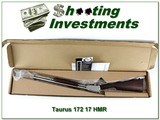 Taurus Model 172 stainless 17 HMR unfired in box!