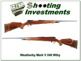 Weatherby Mark V Deluxe German 240 XX Wood top collector! - 1 of 4