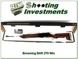 Browning BAR Safari in 270 Win near new in box - 1 of 4