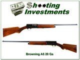 Browning A5 20 Gauge 63 Belgium 28in Modified - 1 of 4
