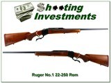 Ruger No.1 B 22-250 Rem 26in unfired! - 1 of 4