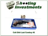 Colt SAA 45 LC The Last Cowboy one of 300 unfired in box! - 1 of 4