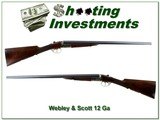 Vintage British Webley &Scott 700 Range SxS shotgun 12 GA - 1 of 4