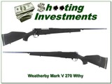 Weatherby Mark V 270 Wthy original fibermark! - 1 of 4
