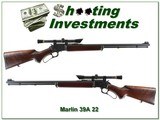 Marlin 39A Golden with Marlin period scope JM, pre-safety made in 64 collector! - 1 of 4