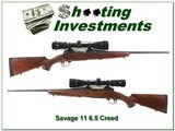 Savage Model 11 in 6.5 Creedmoor with scope and beautiful wood! - 1 of 4