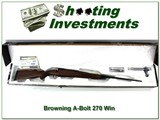 Browning A-Bolt Grade III 270 Win Octagonal barrel ANIB - 1 of 4