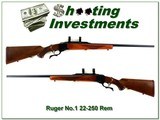 Ruger No.1 B pre-Warning Red Pad 22-250 Rem - 1 of 4