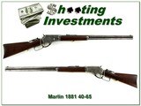 Marlin 1881 40-65 made in 1882 in fine condition - 1 of 4