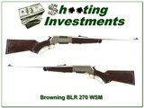 Browning BLR White Gold Medallion 270 WSM as new - 1 of 4