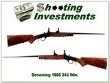 Browning 1885 Low Wall in 243 Winchester - 1 of 4