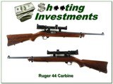 Ruger Carbine 44 Magnum made in 1969 Exc Cond with scope - 1 of 4