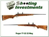 Ruger 77-22 All-weather Stainless Laminate 22 Magnum - 1 of 4