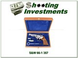 Smith & Wesson 66-1 4in 357 Mag in display case - 1 of 4