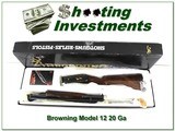 Browning Model 12 High Grade 20 Ga unfired in box XXX Wood! - 1 of 4