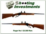 Ruger No.1 B 22-250 Red Pad looks new! - 1 of 4