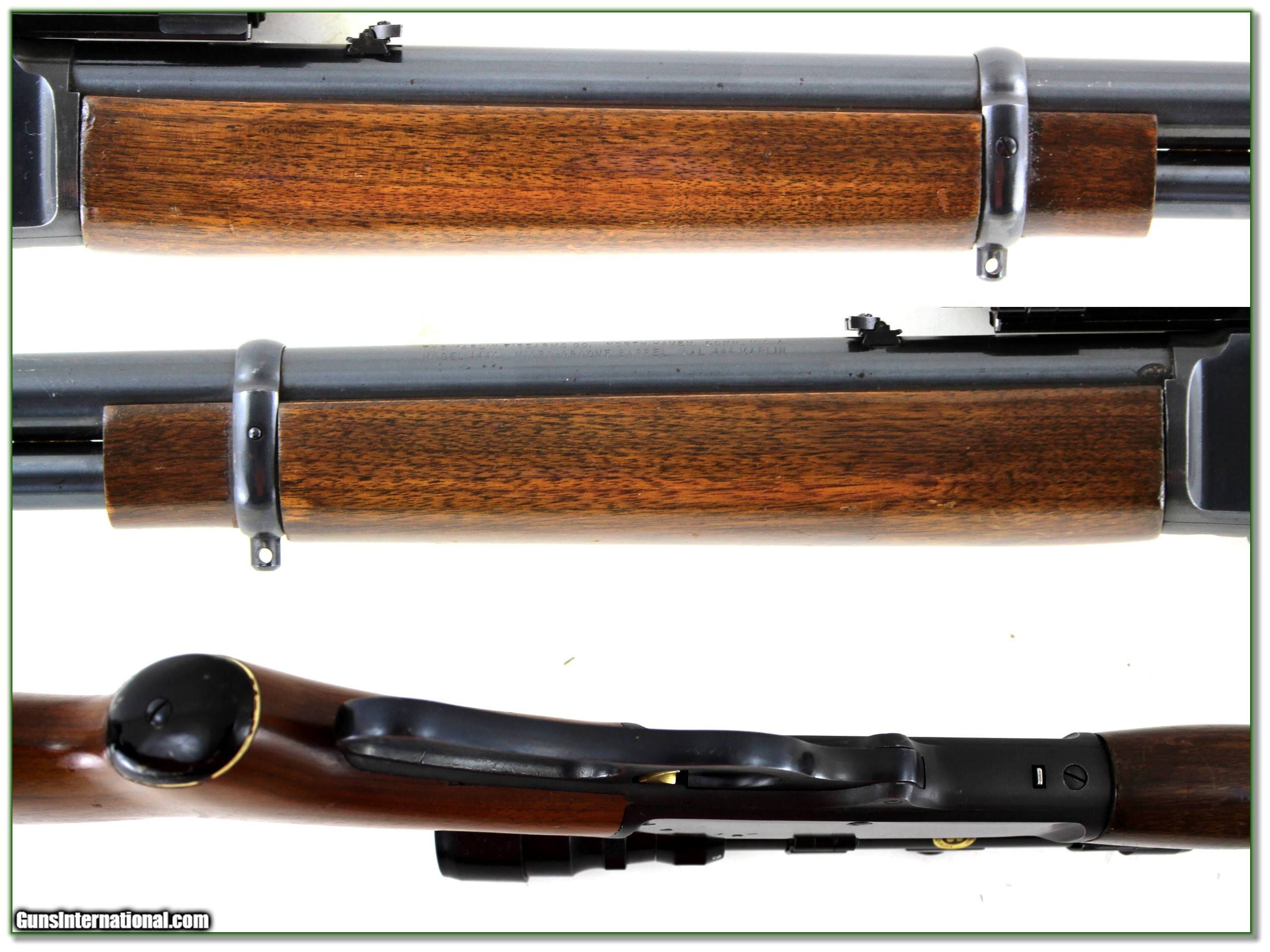 Marlin 444 in 444 Marlin JM marked made in 1971