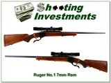 Ruger No.1 Red Pad pre-warning 7mm Re Exc Cond with scope! - 1 of 4