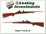 Ruger 77-22 22LR early 1986 made collector condition! - 1 of 4
