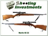 Marlin Model 60 22 LR Exc Cond with scope and sling - 1 of 4