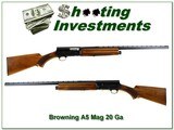 Browning A5 71 Belgium Magnum 20 Ga 26in IV VR - 1 of 4