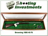 Browning 1885 Deer Hunter 1 of 100 stainless unfired in wood case - 1 of 4