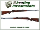 Austin & Halleck 50 Cal muzzle loader 26in nice wood! - 1 of 4