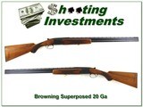 Browning Superposed 20 Gauge 1961 Belgium made 28un F & Mod - 1 of 4