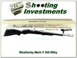 Weatherby Mark V RARE Custom Shop Fibermark 340 Wthy! - 1 of 4